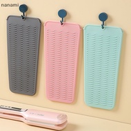 [Nanami] 1Pc Silicone Hair Curling Wand Cover Non-Slip Flat Curling Iron Insulation Mat Hair Straightener Storage Bag Hairdressing Tool [SG]