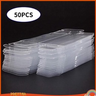 [PrettyiaSG] 50Pcs PVC Transparent Box 1/64 Car Toy Display Showcase 30x40x82mm Display Case