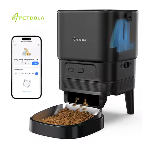 Automatic Cat Feeder Smart Pet Feeder Dog Slow Food Machine With Timed Quantitative APETDOLA FDG30 A