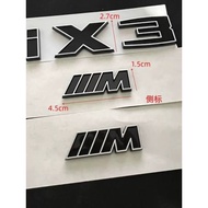 I3 IX3 Car Logo Word Logo Rear Tail Logo New Style IX3 Modified Black Logo M Fender Logo Side Logo