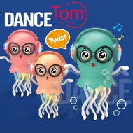 Dancing octopus toy, Dancing Sea Jellyfish Toy, 360 Degree Rotating Dance with lights and music