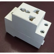 T&G 16AMP UNIVERSAL SOCKET DIN RAIL DB TYPE