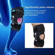 Adjustable Alloy Aluminum Hinge Knee Guard Brace Support Pad Open Patella Arthritis Orthosis Pelindung Lutut Getah Lutut