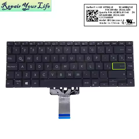 US Spanish LA Latin Keyboard For Asus VivoBook S14 X421 S433 M433 X421DA X421FA X421UA X421EQ X421EA