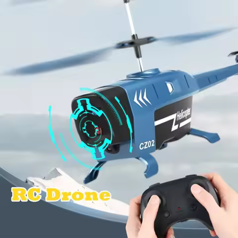 Remote ControL Helicopter with Obstacle Avoidance Function Drop-resistant Induction Suspension Aircr