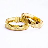 BANGKOK BRACELET WITH 4 STAR WATER STRAP MOTIF 10 GRAM GOLD PLATED FASHION BANGLE BRACELET