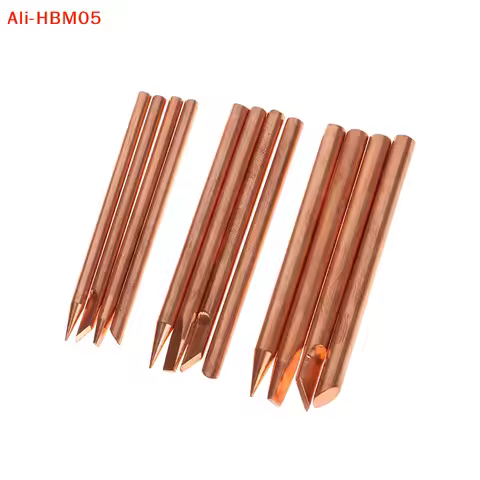 (HB05)4pc External Heat Solder Iron Tip B C D K Pure Copper Solder Head 30W 40W 60W Replacement Tip