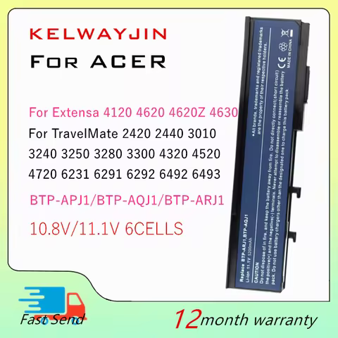 Laptop Battery For Acer Aspire 5560 5590 for Extensa 4120 4220 4420 4620 4630G 4620Z 4630 4630Z BTP-