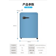 Single Door Household Color Dormitory Refrigerator Retro Refrigerator Small Freezer 90 Small Refrige