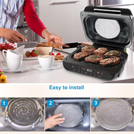 Stainless Steel Splatter Shield for FG550/BG500A/DG551 Removable Oil Splash Guard Indoor Grill Splas