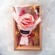 RM50 CASH MONEY ROSE FLOWER BOUQUET+BABY BREATH+ LED + BOX | VALENTINE