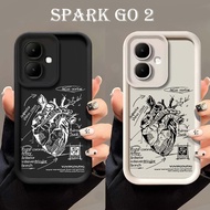HP Tecno Spark Go 2 Rubber Softcase - Tecno Spark Go 2 Embossed Case - Tecno Spark Go 2 Pro Camera S