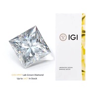 Mishangjewelry Princess Shape Lab Grown Diamond With IGI Certificate 1ct 1.5ct 2ct 2.5ct 3ct CVD HPH