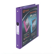 Document Display File 3-Ring 1-Inch Spine 231A4 Purple (With 20 Inserts)