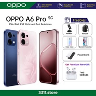 OPPO A6 Pro 5G Smartphone | 8GB + 256GB | 6500mAh Large Battery | IP69 & IP68 & IP66 Water and Dust 