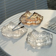 High-value Ashtray Creative Nordic Light Luxury Iceberg Glass Ashtray Household Living Room Ashtray