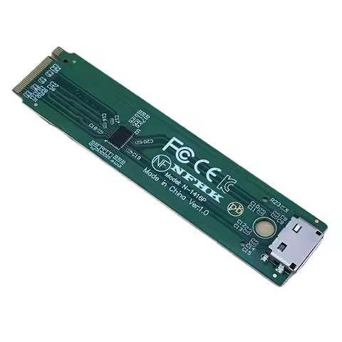 M.2 NVMe M-Key to OCuLink SFF-8612 Adapter with ReDriver Signal Booster PCIe 5.0