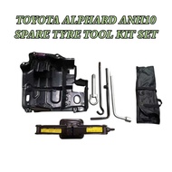Car Jack Spare Tyre Tools Kits Toyota Alphard ANH10 Spare Tyre Tools Kits / Tool Kit Set With Wrench