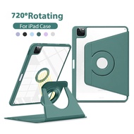 Magnetic Detachable For IPad Case 720° Rotating Smart Cover With Pencil Slot For iPad Air 6/7 Gen