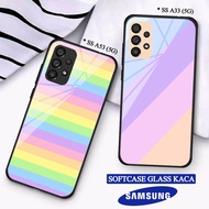 Softcase Glass Kaca SAMSUNG A33(5G) A53(5G) - Casing hp SAMSUNG A33(5G) A53(5G) [ S37 ].