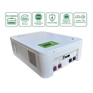 10.24KWh 51.2V 200Ah LiFePO4 Wall Mount Battery Pack Built-in BMS and Grade A Cells