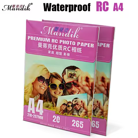 A4 RC Photo Paper 260gsm Waterproof Glossy Luster Matte Wove Inkjet Printing Paper for Canon Epson H