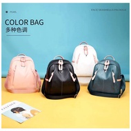 【READY STOCK】Beg Galas Belakang Perempuan Kulit Pu Bagpack Wanita Versi Korea Backpack Women Lembut Beg Sekolah 1800