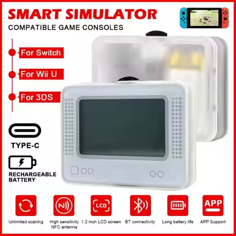 For Amiibo Pixl Emulator Simulator NFC Replacement Emulator Bluetooth-Compatible Game Emulator for S