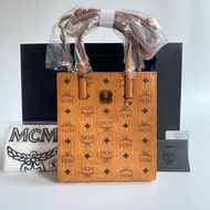 กระเป๋าหนังNew MCM Klassik Mini Tote  อปก ถุงกระดาษ ถุงผ้า การ์ด MB-327 งานแท้ ส่งฟรี