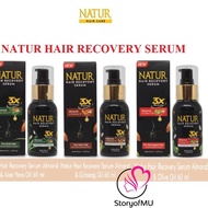 Ngk7 Nature Hair Recovery Serum 60ml for Dull Damage Hair Fall - Almonds &amp; Ginseng Oil / Aloe Vera / Olive ღqki⋆