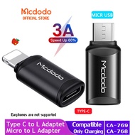 Mcdodo Converter 3A Adapter Fast Charger Type C To L Type C To Micro USB OTG-768/769