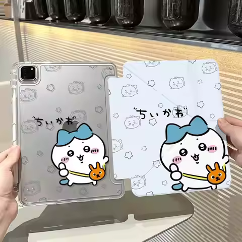 iPad Case Chiikawa Hachiware Y Fold Stand Shockproof For iPad Mini 7 iPad 11 Pro 11 Air 7 6 Cute Kaw