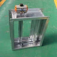 304 Stainless Steel Pneumatic Duct Volume Regulating Valve Cylinder Control Ventilation Duct Round S