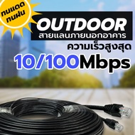 สายแลนภายนอก CAT6 LAN Outdoor cable  สายLAN Outdoor ความยาว 20-100 เมตร