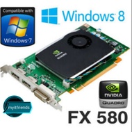 Quadro FX580-PCIE-512MB 128-Bit DDR3 PCI Workstation VCard Quadro FX 580 Nvidia 512MB Dual Display p