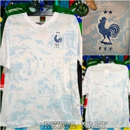 LOKAL FRANCE AWAY WORLD CUP 2022 QATAR FRANCE WHITE JERSEY WITH LOCAL WORLD CUP MOTIF