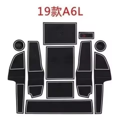 Car Door Groove Mat Cup Mat for Audi Q5L A6L Q3 Q5 2005-2022 Center Console Storage Box Mats Auto Ga