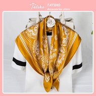 Khăn Lụa Vuông Chiffron Khăn Bandana Hoạ Tiết Tế Bào Làm Áo Quấn Cổ Đa Năng Thời Trang Sang Trọng -