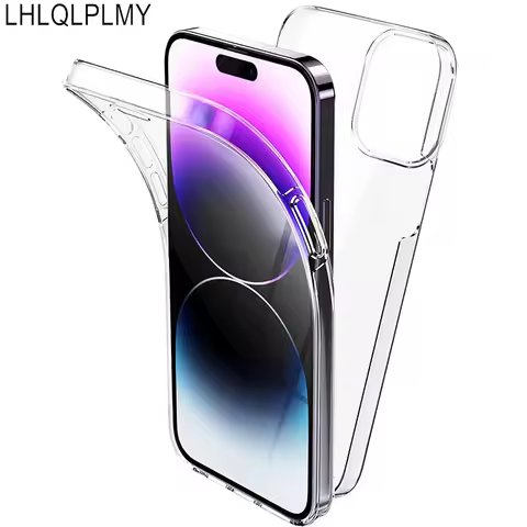 Double Sided Clear Case For Apple iPhone 16 Pro Max Plus 16E 17 Air 17E Front Back Cover iPhone17 iP