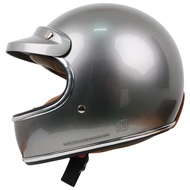 Howard Smith Cargloss Cafe Racer Helmet - Silver Met