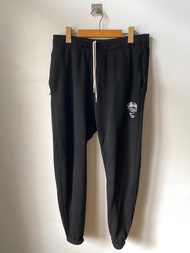 CELANA JOGGER FLEECE NIKE X STUSSY SIZE L HITAM SECOND PRELOVE