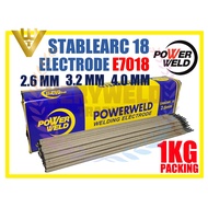 VERYWELD POWERWELD STABLEARC 18 Low Hydrogen Electrode / Ubat Welding Electrode Rod 7018 1KG
