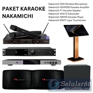 [Paket] Nakamichi Mic Amplifier Subwoofer Speaker Karaoke Player Set