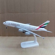 Emirates A380 Diecast Airplane Model 8in w/ Landing Gear Aircraft Collectible