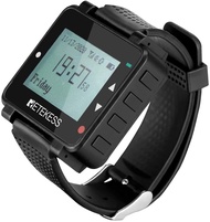 Retekess T128บริกรรับนาฬิกาของระบบการโทรแบบไร้สายสำหรับT114และT117ปุ่มในห้องอาหารโต๊ะกลางแจ้ง (5ชิ้น