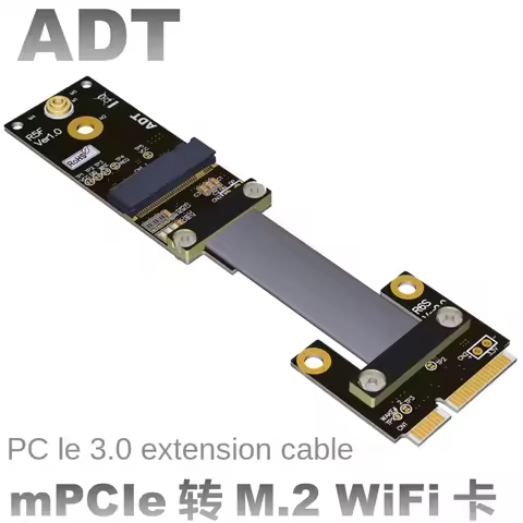 ADT Mini PCI-E to M.2 type A Wifi Interface Adapter Extension cable R65SF 3-100cm