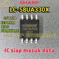 SHARP LC-58UA330X IC 25Q128 EEPROM / BIOS / FIRMWARE LC58UA330 LC58UA330 LC-58UA330