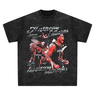 100% Cotton Retro Washed T-shirt Oversized, Breathable & Soft, Anthony Edwards Baju 100% Kain Kapas