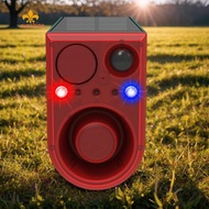 Solar Outdoor Motion Sensor Alarm with Remote Control Home Security Alarm Waterproof Animal Repeller