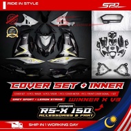 Cover Set Winner X V3 Convert Set I Grey Sport + Lemon Strike I Included Inner Set I ORIGINAL HONDA 